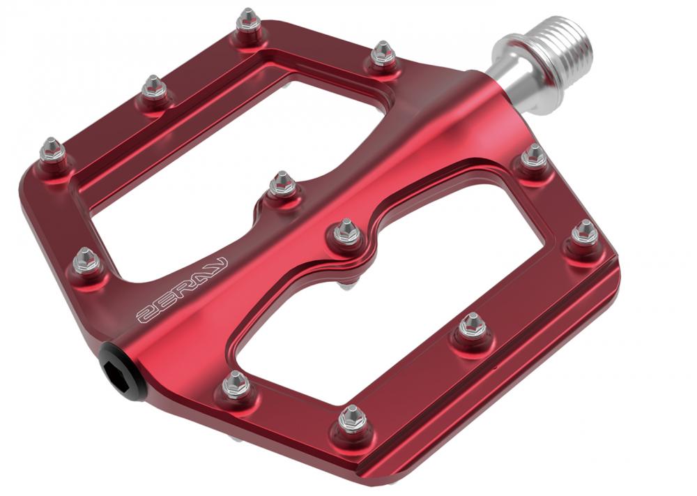 absolut Plattformpedal MTB/BMX/Dowinhill D262 für Freeride/Enduro Alu rot