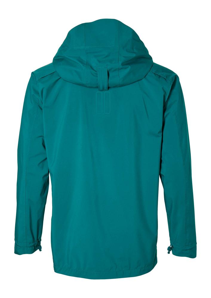Basil Skane Herren Regenjacke teal green L - wasserdicht & atmungsaktiv (10.000 WP/MVP), T-Fabric mit DWR-Beschichtung, ergonomischer Schnitt, reflektierend & helmtauglich