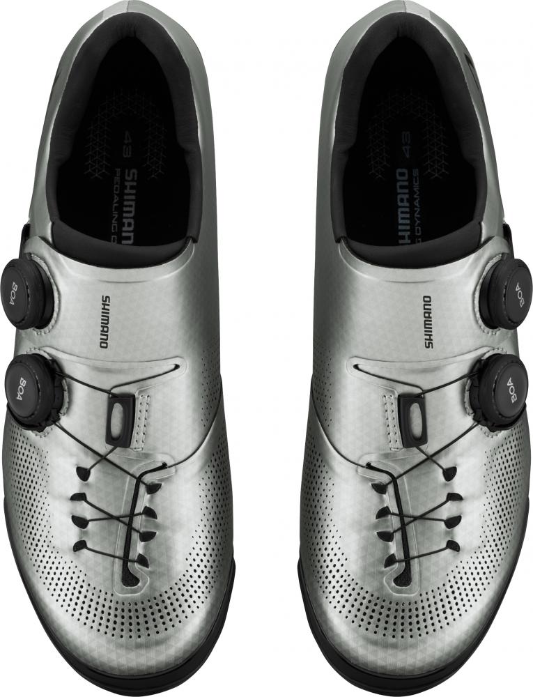 SHIMANO Fahrradschuhe XC703 Herren/Damen MTB SPD Fahrradschuhe Größe 48 breit, Silber