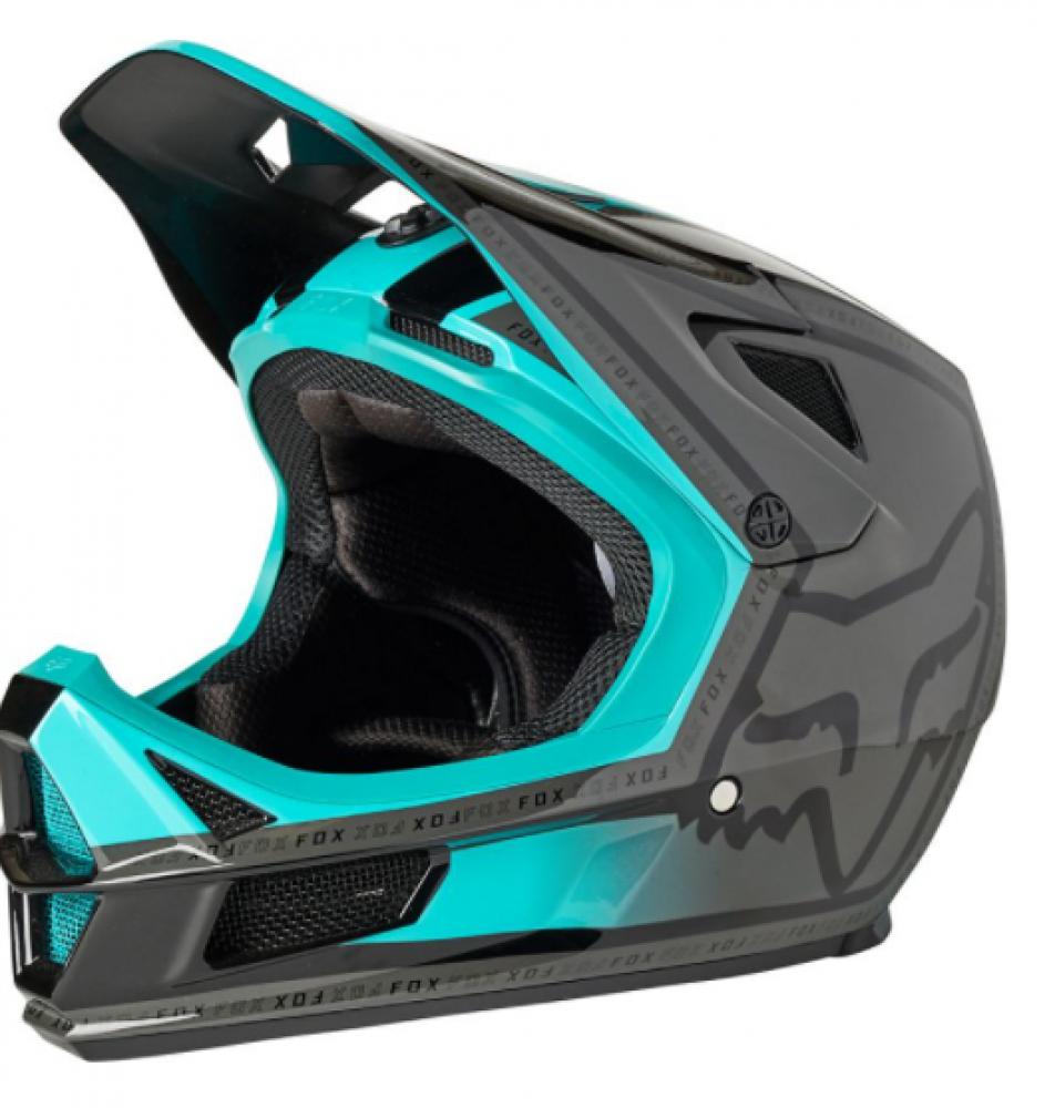 FOX Helm RAMPAGE COMP CALI CE CPSC Full Face Schutz Helm teal L