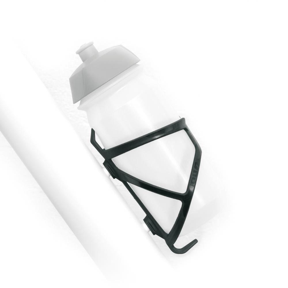 SKS DUAL Polycarbon Flaschenhalter schwarz, 28g, recycelte Carbonfasern, schlagfestes Polyamid, für alle gängigen Fahrradflaschen