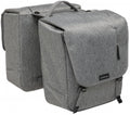 New Looxs Doppelpacktasche Nova Double MIK Grey 2×21L Grey - geräumige Fahrrad-Gepäckträgertaschen