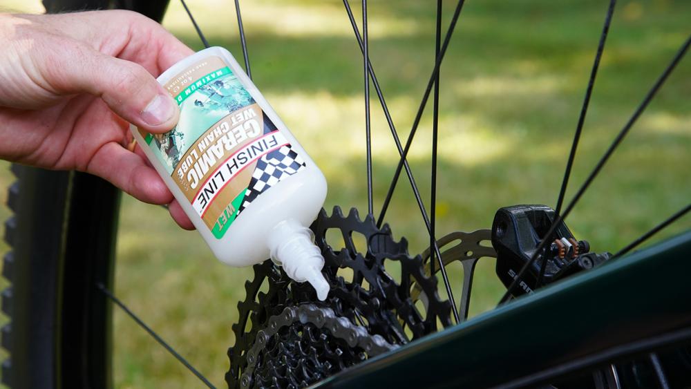 Finish Line Keramik Wachsschmiermittel 120ml - Kettenschmierstoff mit Teflon für langanhaltenden Schutz, leiser Lauf und saubere Schaltung