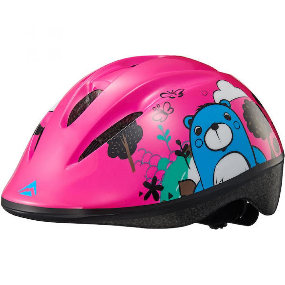 Merida Helm Bear pink 47-53 cm Pink - sicherer Kinder-Fahrradhelm mit Top-Belüftung