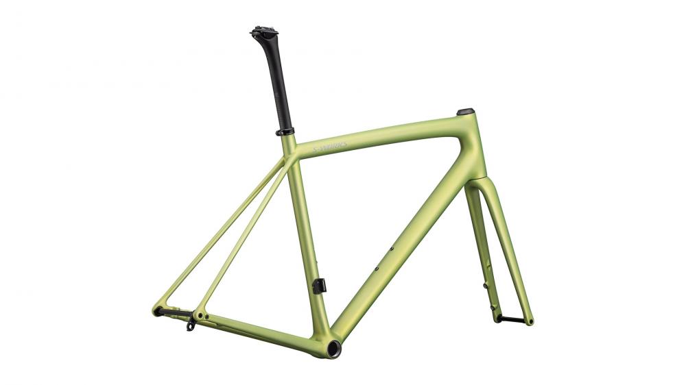Specialized Aethos SW Rahmenset Team Yellow Tint/Silver Dust/Chrome 54cm - Leichter Rennrad Carbon Frameset