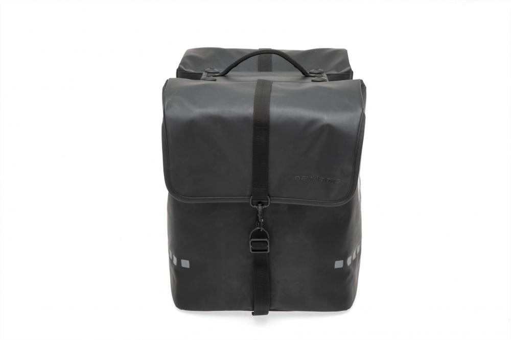New Looxs Doppelpacktasche Nova Double Racktime 2.0 2 x ca. 15-20 l Black - sportliche Gepäckträgertasche