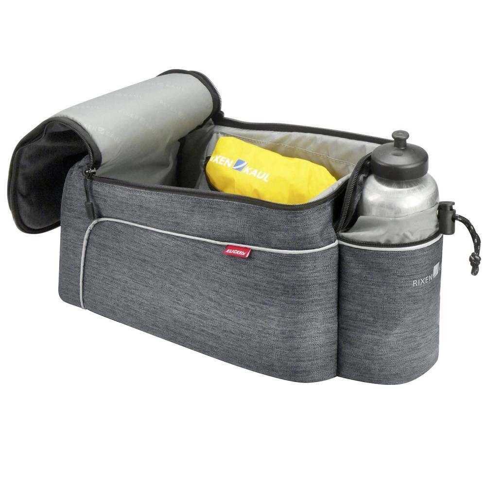 KLICKfix Gepäckträgertasche Rackpack Light grau Größe 37x19x18cm 8l