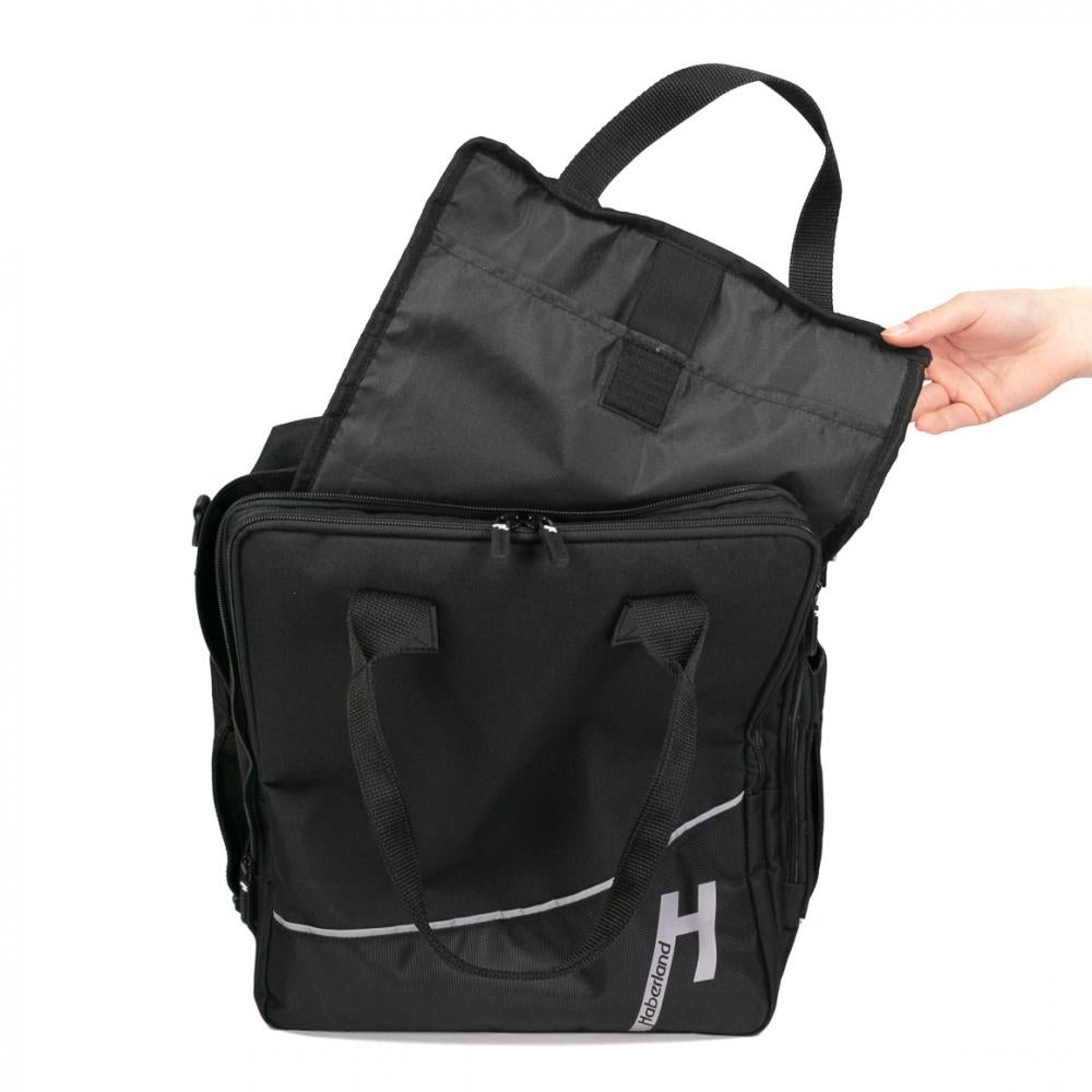 Haberland Frontträger-Rucksack More Than Work schwarz - vielseitige Tasche für Frontgepäckträger