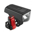 Axa DWN 100 LED-Akku-Beleuchtungsset 100 Lux Schwarz - Frontlicht mit Bremslichtfunktion