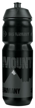 SKS Mountain Trinkflasche 750ml schwarz, ergonomisch, auslaufsicheres Push-Pull-Ventil, abnehmbarer Deckel, passend für alle Flaschenhalter