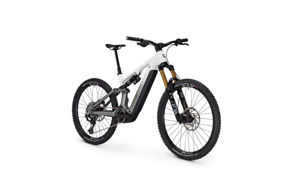 Focus SAM² 6.9 E-MTB Fully Mullet S 39 Zentimeter - Bosch Performance Line CX, 800 Wh, SRAM Eagle 90 Transmission 12-fach, weiß