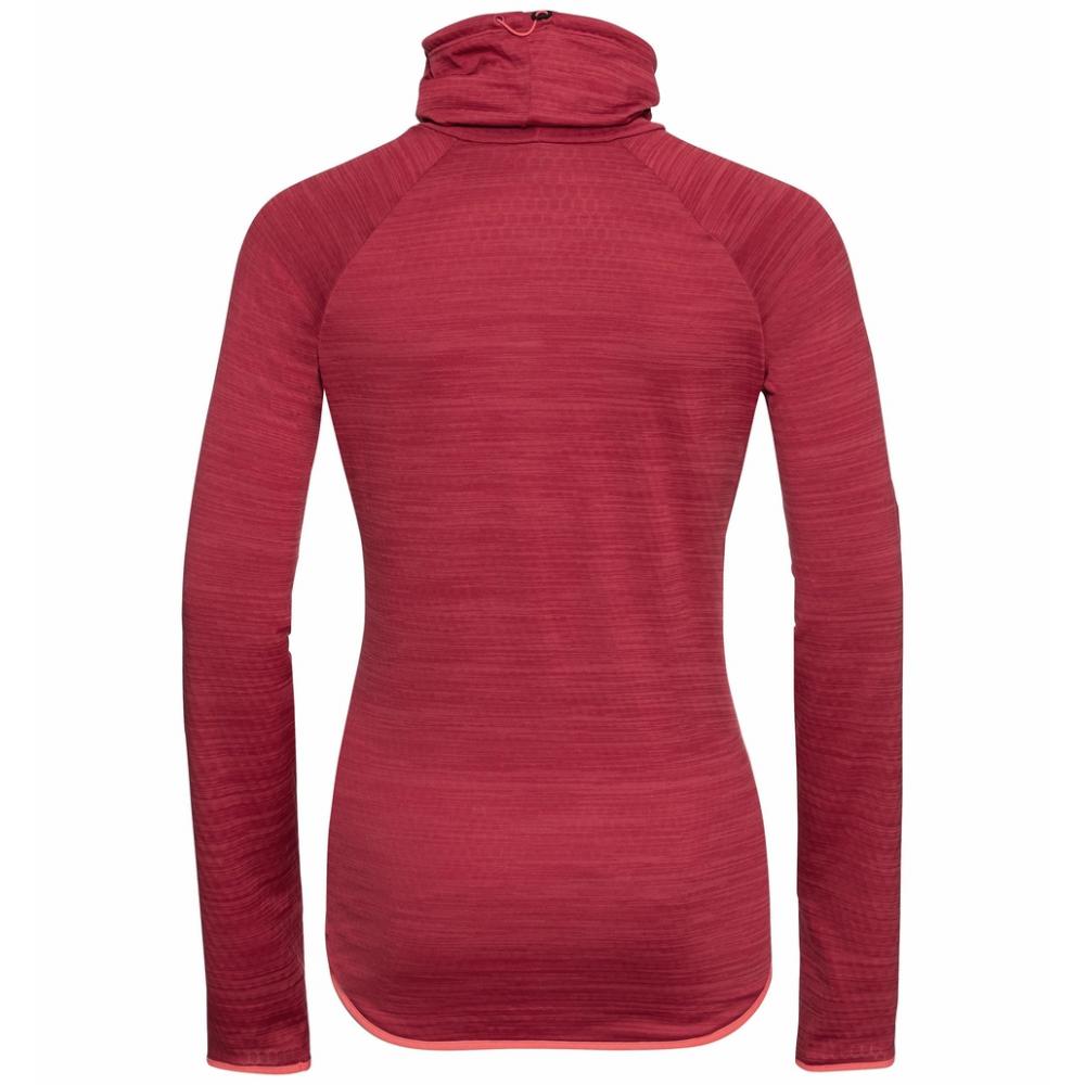 Odlo Women Mid Layer Run Easy deep claret melange Größe M