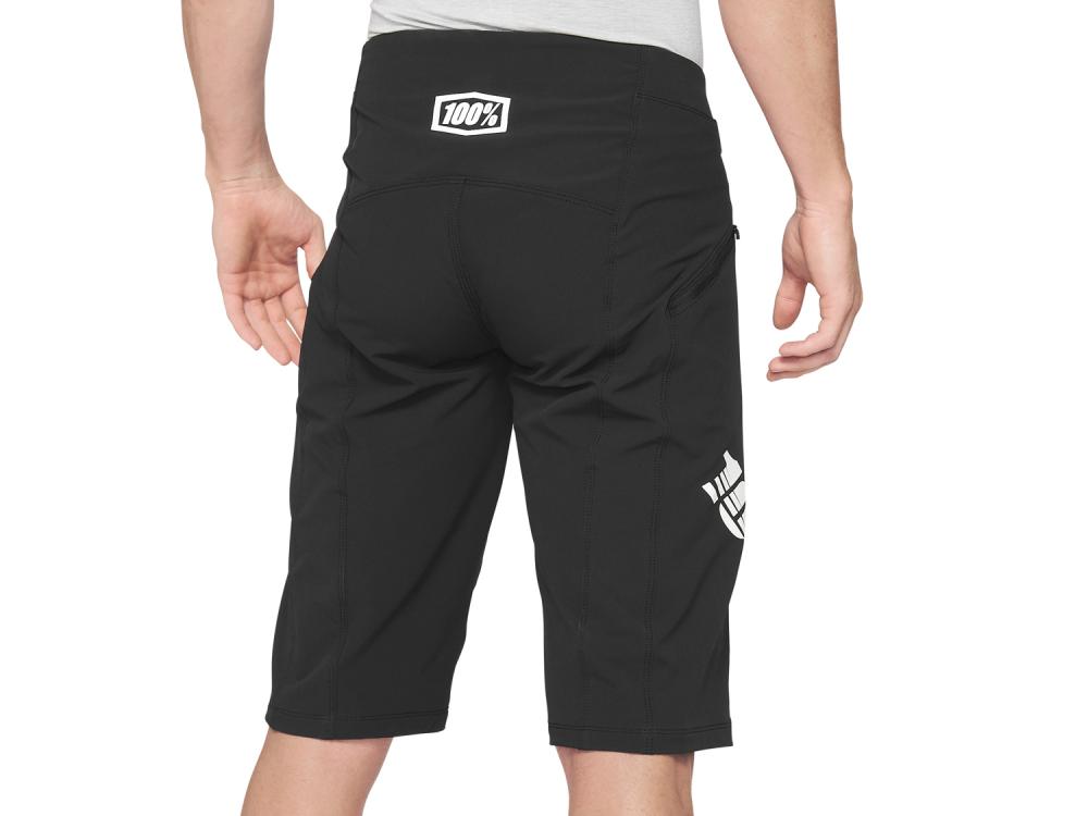 100% R-Core X Shorts 34" black - leichte DH/Enduro Shorts mit Top-Belüftung