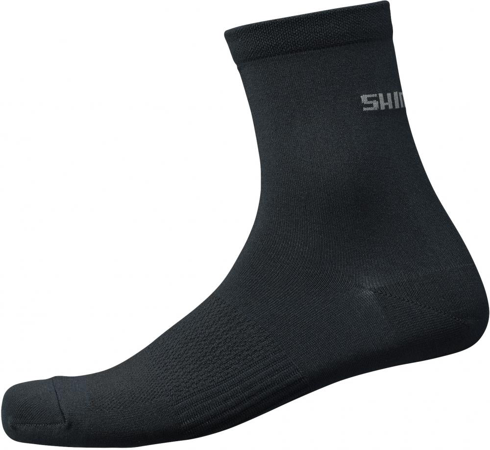 SHIMANO PERFORMANCE MID SOCKS BLACK Größe L BLACK - atmungsaktive Radsocken