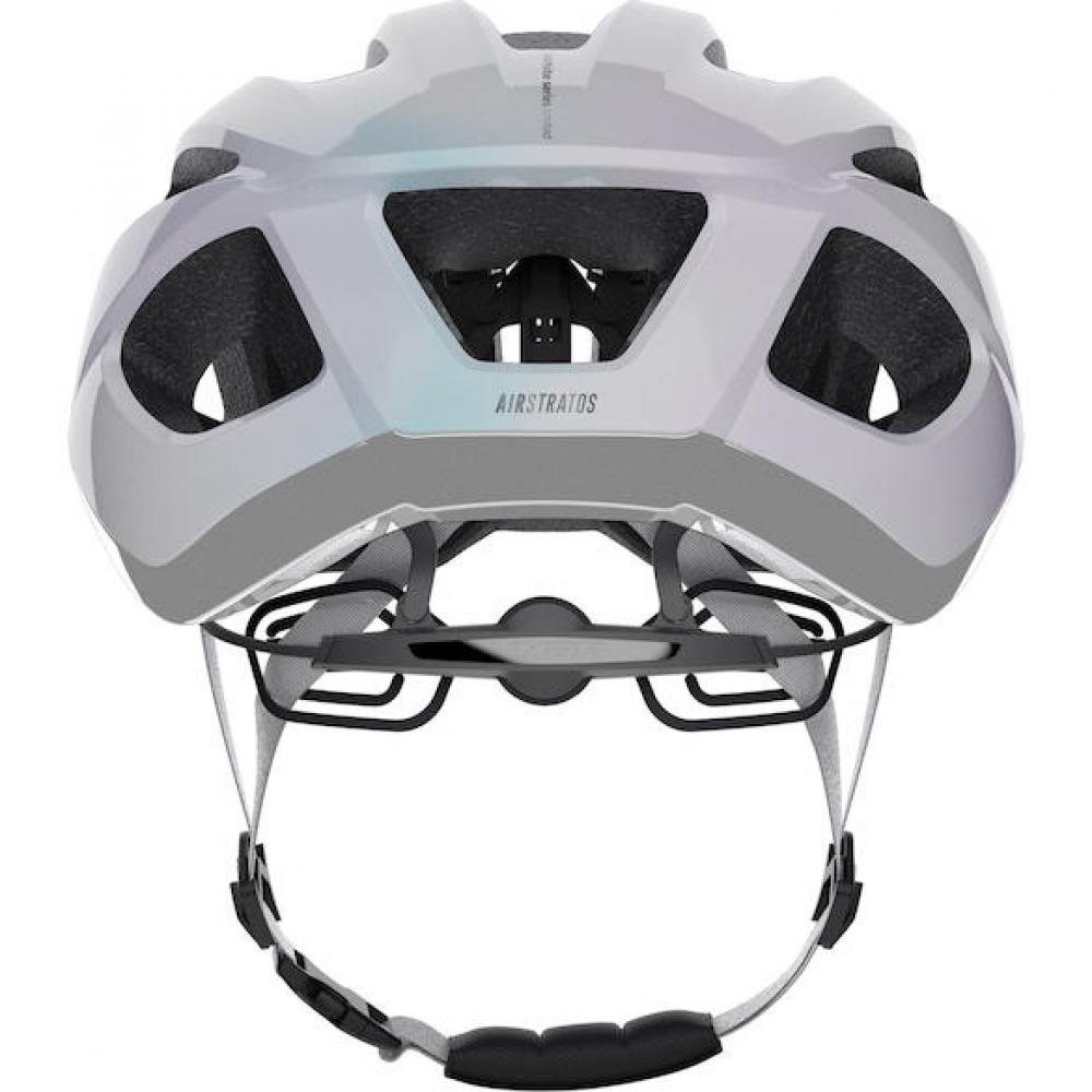 Limar Air Stratos Opal White Silver L Weiß/Silber - leichter All-Terrain-Fahrradhelm mit Top-Belüftung