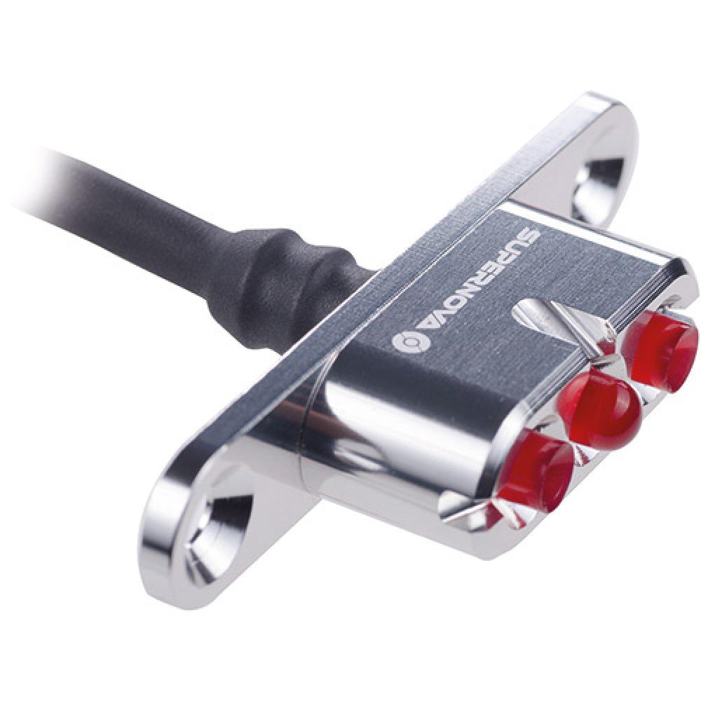 Supernova E3 Tail Light 2 silber Gepäckträger-Rücklicht - maximale Sichtbarkeit