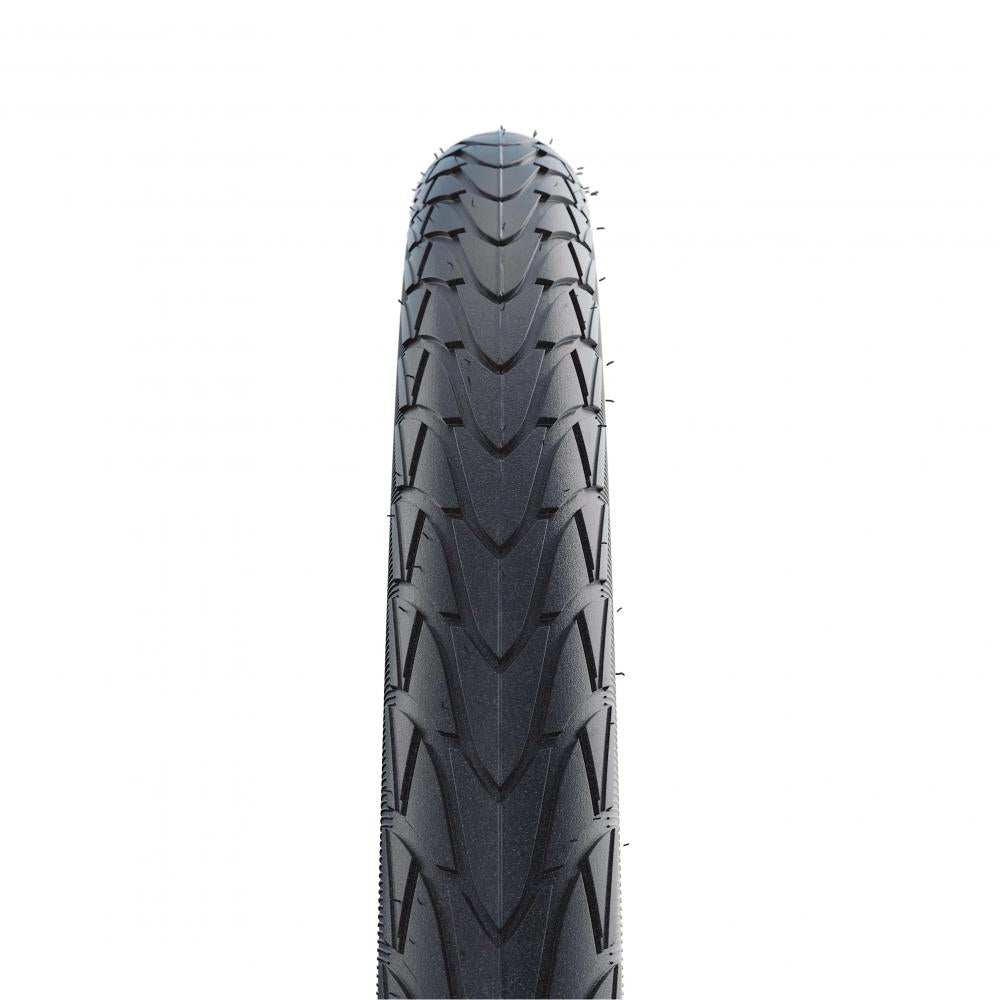 Schwalbe MARATHON RACER 18x1.50 ETRTO 40-355 ADDIX RaceGuard Performance Line E-25 Drahtreifen, Profilansicht.