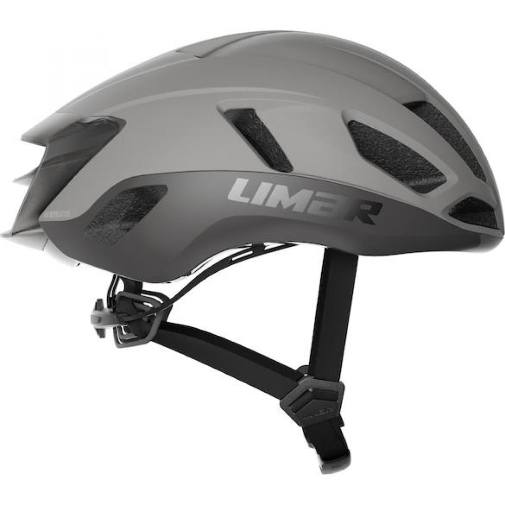 Limar Air Atlas Matt Gray M Grau - aerodynamischer Rennradhelm mit Top-Belüftung