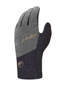 CHIBA All Natural Glove Warm - wasserdichte Merino-Leder Radhandschuhe, L, dunkelgrau