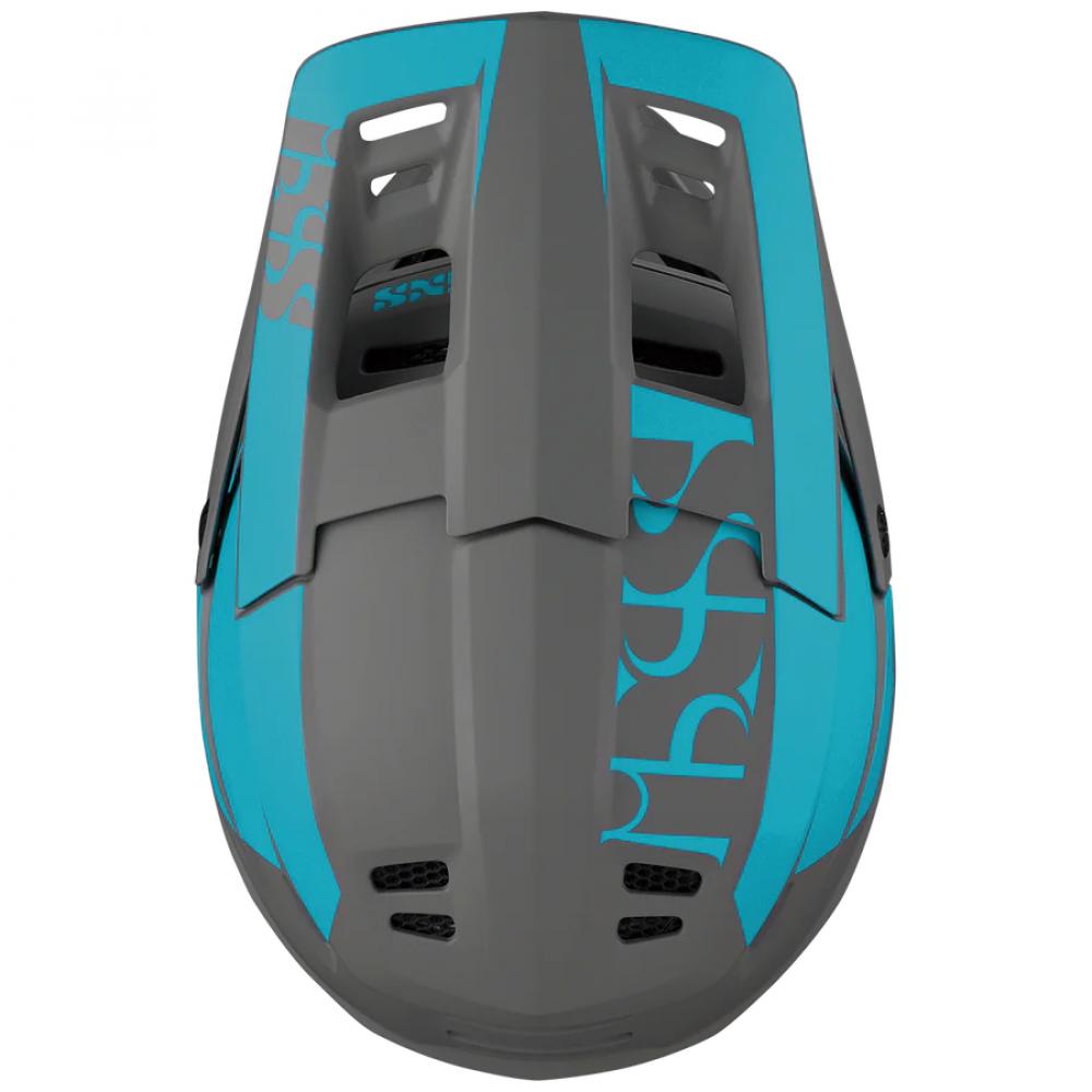 IXS Sports Division iXS XACT Evo helmet XS/S Lagoon / Graphite - sicherer Fullface-Helm für Downhill & Enduro