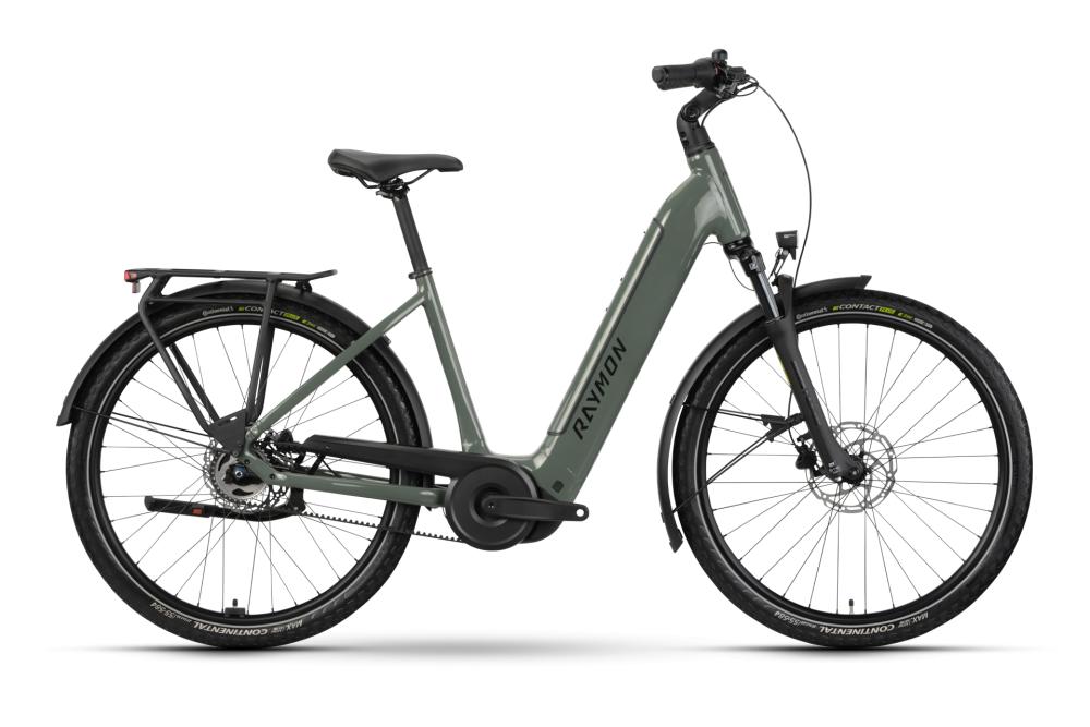 RAYMON Metmo Comp Wave 27,5 Zoll E-Bike Größe M - Bosch Performance Line - 800 Wh - Shimano Nexus 5-Gang - Freilauf - Highlandgreen