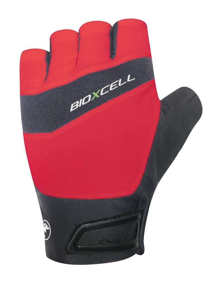 CHIBA BioXCell Pro - Radhandschuhe XS rot mit 2-stufiger BioXCell-Polsterung