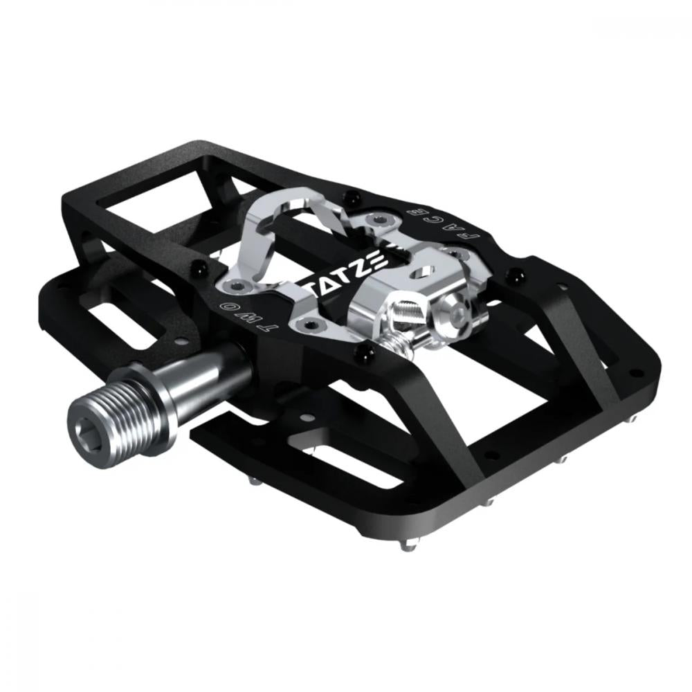 Tatze Two-Face MTB Hybrid Pedale Robuste Kombipedale mit 14 austauschbaren Pins, Cr-Mo-Achse, CNC-gefrästem Aluminiumkörper, ideal für MTB und Trail-Einsätze