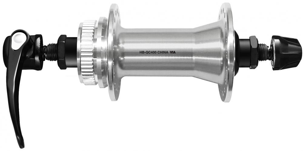 SHIMANO Vorderradnabe HB-QC400 100 Vorderradnabe - 100 mm, silber