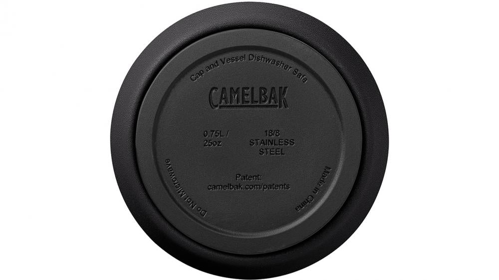 CAMELBAK Bottle SST Vacuum Insulated - 750 ml Edelstahl-Thermoflasche, doppelwandig vakuumisoliert (25 h heiß/35 h kalt), pulverbeschichtet, BPA-frei, tropfsicher - Schwarz