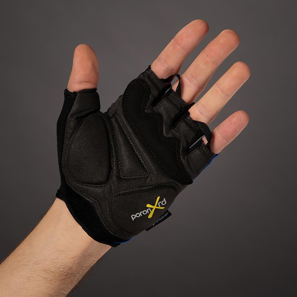 CHIBA Gel Comfort - Fahrradhandschuhe kurz, Gelpolsterung, atmungsaktiv, royal, Gr. S