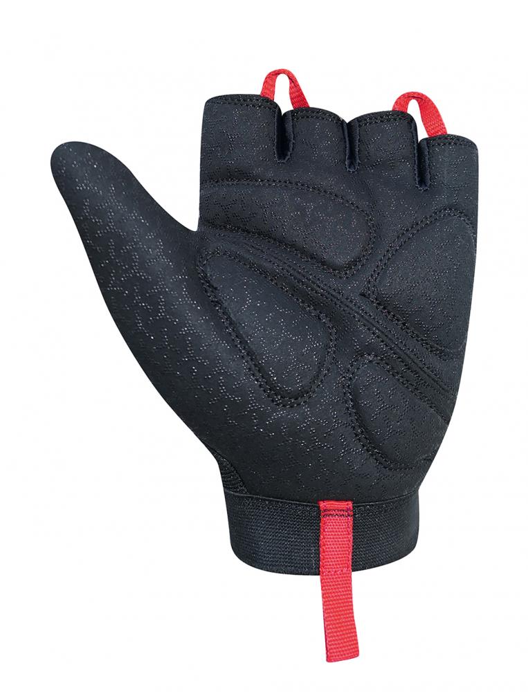 CHIBA Argon II - Radhandschuhe schwarz S mit Gelpolsterung für Rollstuhlfahrer