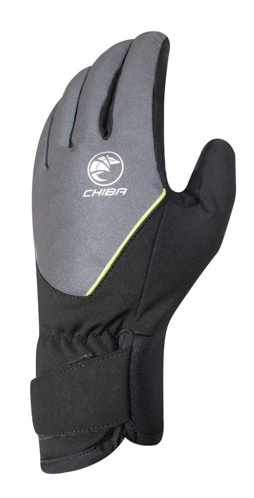 CHIBA Roadmaster Reflex - Radhandschuhe M, winddicht, reflektierend, Touchfinger