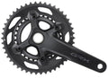 SHIMANO Kurbelgarnitur GRX FC-RX600-10 - 600-10, 10-fach, 165 mm, 46-30 Zähne, 30 Zähne, Schwarz