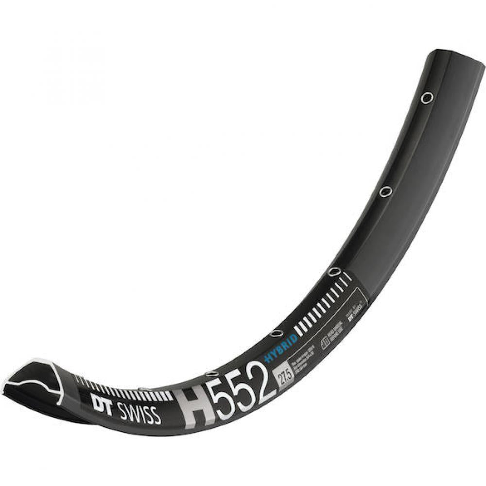 DT Swiss HYBRID H 552 27,5" Felge 30 mm 32 Loch Schwarz - Leichte Hybrid-Felge für E-Mountainbikes