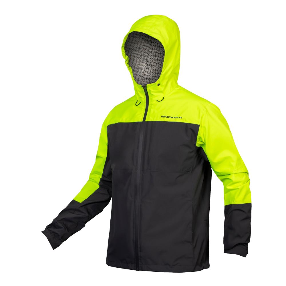 Endura Hummvee 3-in-1 wasserdichte Jacke neon-gelb XS - vielseitige Radjacke mit herausnehmbarer Isolationsschicht, wasserdicht, atmungsaktiv, sichtbar und robust