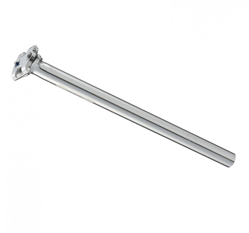 Ritchey Classic Zero Sattelstütze, 400 mm Länge, 30,9 mm Durchmesser, silber, 6061 Aluminium, 2-Schrauben-Klemmung, 0 mm Versatz