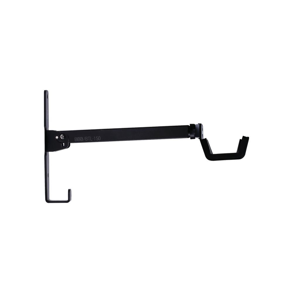BBB Cycling Wandhaken Wallmount Deluxe 350mm schwarz - platzsparende Fahrradaufhängung