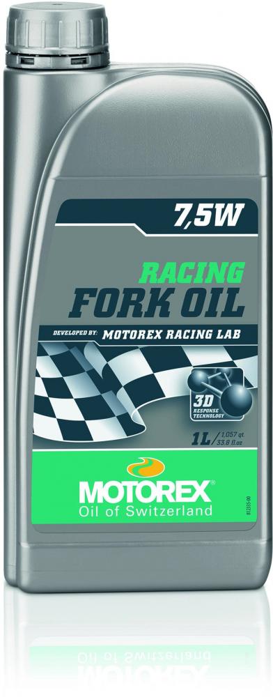 MOTOREX Racing Fork Oil 7,5W 1 Liter - Vollsynthetisches Gabelöl mit 3D Response Technology