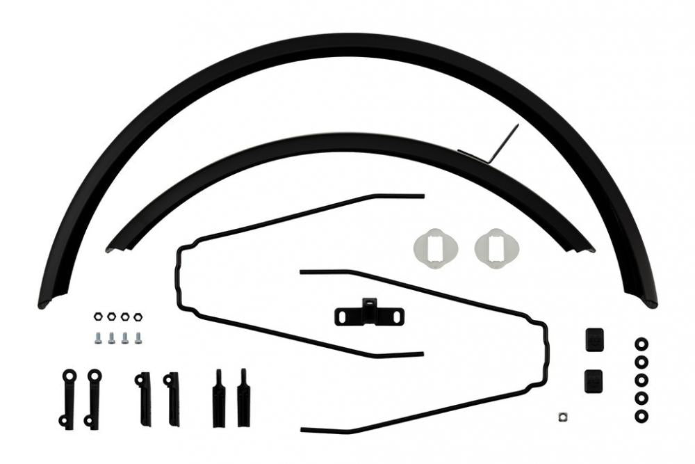 winora schutzblech befestigung Winora Schutzblech-Set RADIUS, schwarz, inkl. Streben & Schrauben, pas