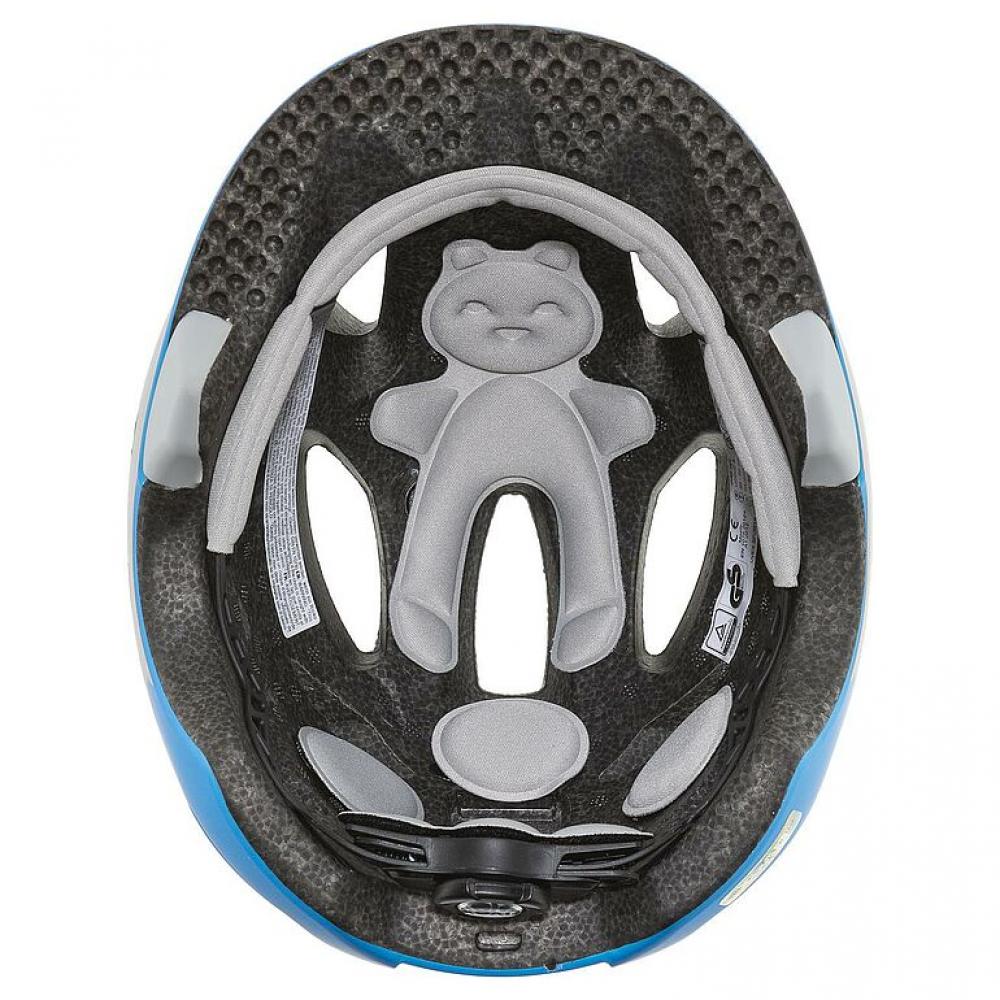 uvex oyo style - Kinder-Fahrradhelm - sicher & leicht - Größenanpassung - 10 Belüftungen - LED-erweiterbar - dino blue matt - 50-54 cm