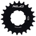Schwarzes XLC Single Speed Ritzel 1/8 Zoll, 22 Zähne, aus 7075 Aluminium, Made in Italy.