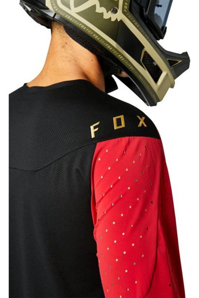 Fox Flexair Delta langärmliges Jersey chili red Größe L