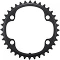 Schwarzes SHIMANO DURA-ACE FC-R9200 34 Zähne Rennrad-Kettenblatt für präzise 12-fach Schaltvorgänge.
