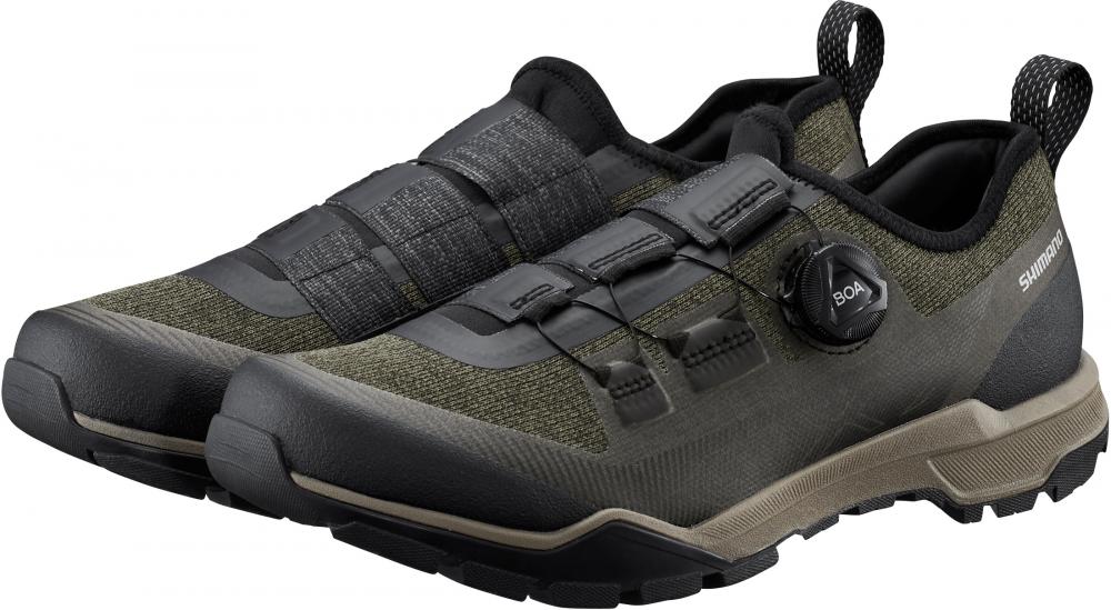 SHIMANO Fahrradschuhe EX700 Herren/Damen Touring SPD, Größe 46, Grün