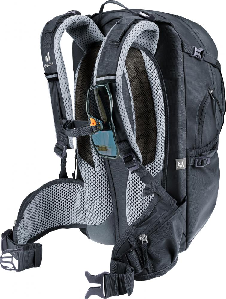Deuter Trans Alpine 22 SL Fahrradrucksack 22L Schwarz - Damen-Mehrtagesrucksack für alpine Touren & MTB