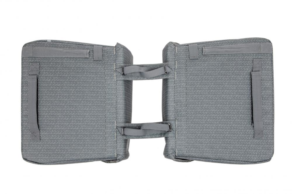 New Looxs Doppelpacktasche Mondi Joy Double Nima 2x18L Grey - stilvolle Fahrrad-Gepäckträgertasche