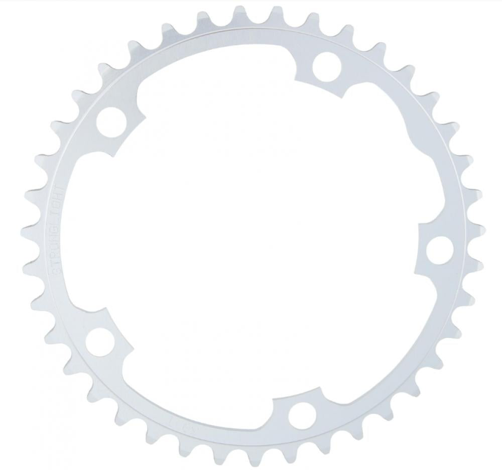 Stronglight RACE Kettenblatt 130 mm 38 Zähne Silber - Alu 5083 für 9/10-fach
