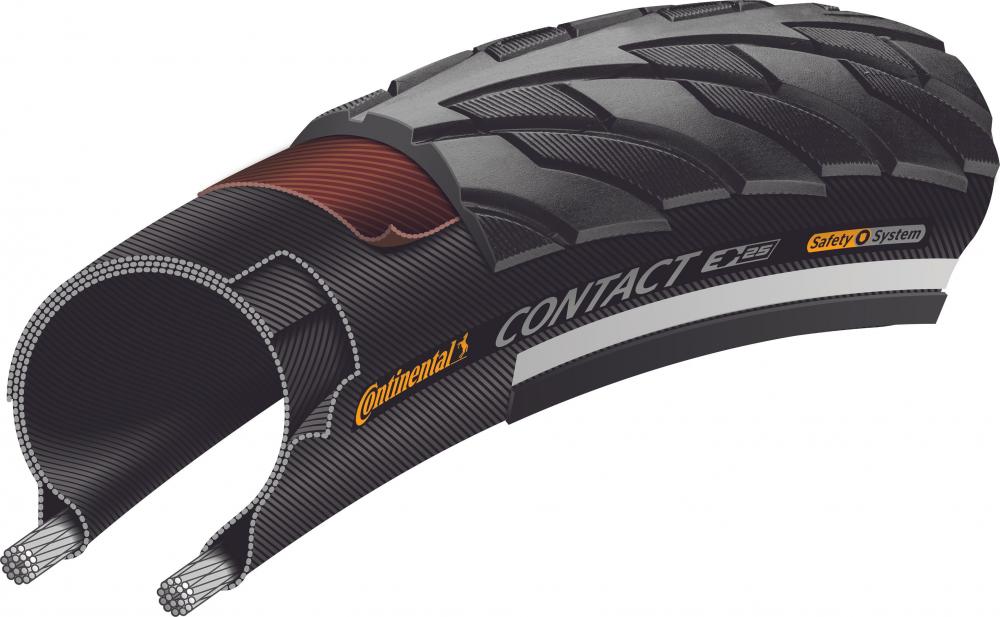 Continental Reifen Contact 28x1.10 Zoll 28-622 schwarz Reflex E-25 Draht