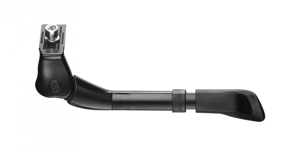 Ursus King Mini Seitenständer, schwarz Aluminium, verstellbar 16-24″, E-Bike tauglich, 35 kg Traglast.