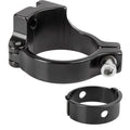 Messingschlager Umwerfer-Halter Direct Mount 680190 - Aluminium, Ø34,9 mm mit Adapter auf 31,8 mm, schwarz